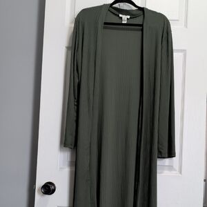 Women's Green Cardigan